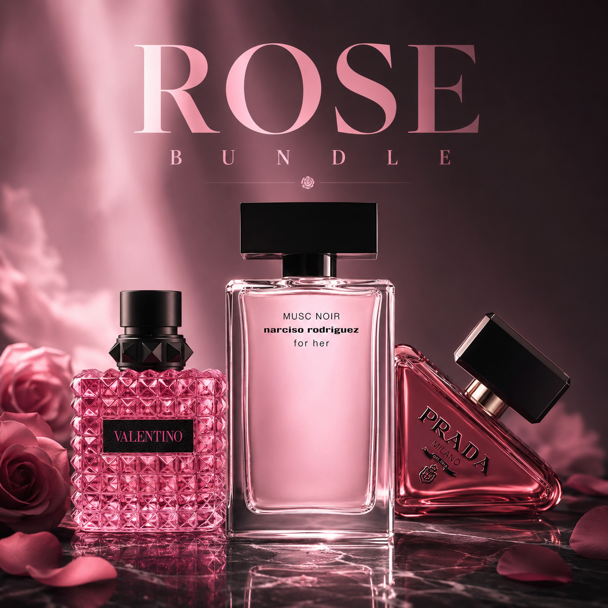 ROSE BUNDLE — Modern Pink Elegance